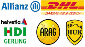 Unsere Referenzen Namen der Firmen und Versicherungen als Referenzen